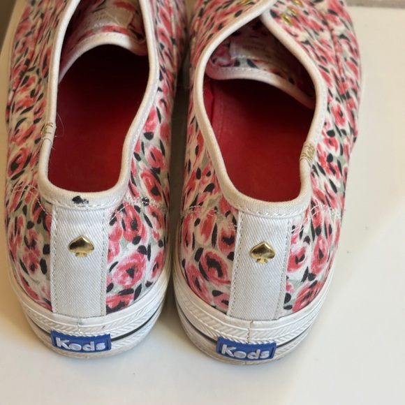 Kate Spade Keds Collaboration Women's Floral Slip-On Sneakers - Pink Women’s 11M - Picture 2 of 5